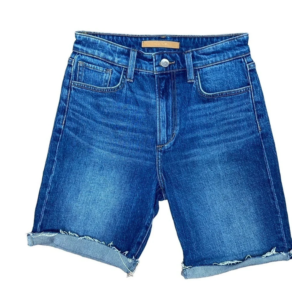 Joe's Jean Raw Hem Bermuda Jean Short. Sz: 25